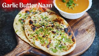 Garlic Butter Naan Recipe! Garlic Tawa Naan! Tawa naan Recipe! Homemade Naan Recipe!