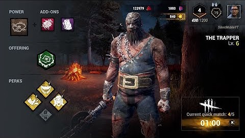 DBD Mobile 2nd Beta Test - The Trapper Plays A Match With His Teachable Perks (No Commentary)