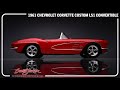 1961 Chevrolet Corvette Custom LS1 Convertible - BARRETT-JACKSON 2023 NEW ORLEANS AUCTION