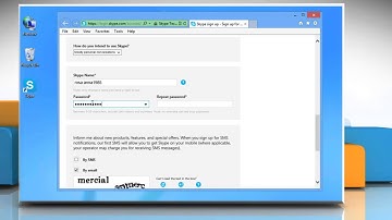 How to create an account on Skype® in Windows® 8