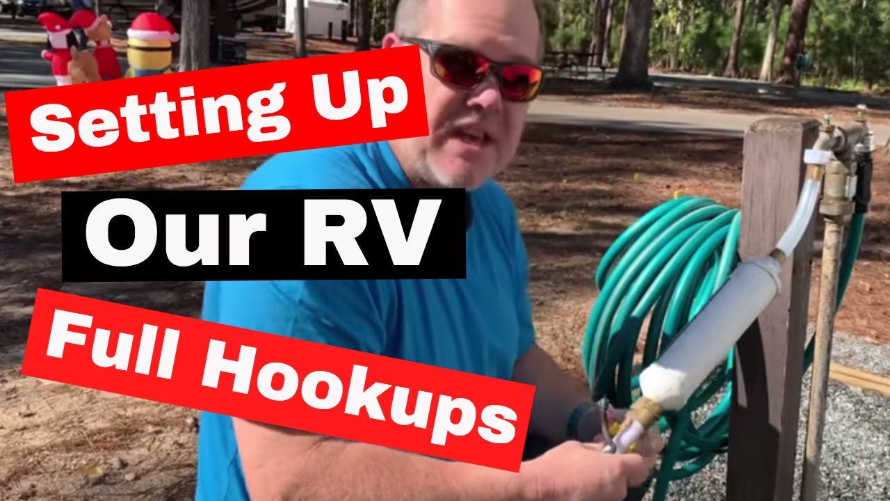 Установка нашего автодома NuCamp T@B 400 в кемпинге с полным набором услуг