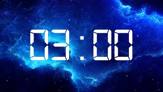 3 minutes Space Stars countdown The milky Way Alarm Timer beautiful