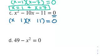 Unit 7 Lesson 9 Video Notes