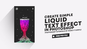 Photoshop Tutorial: Simple Liquid-Melt Text Effect