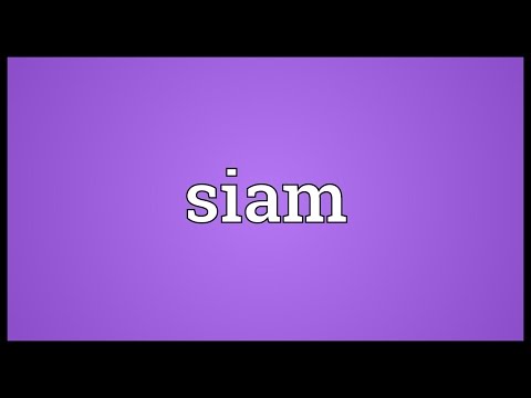 What Does Siam Mean