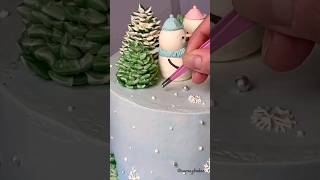 Cake decorating ❤ | snowman Cake☃️?? cake cakedecorating cakedesign ytshorts shorts tiktok yt