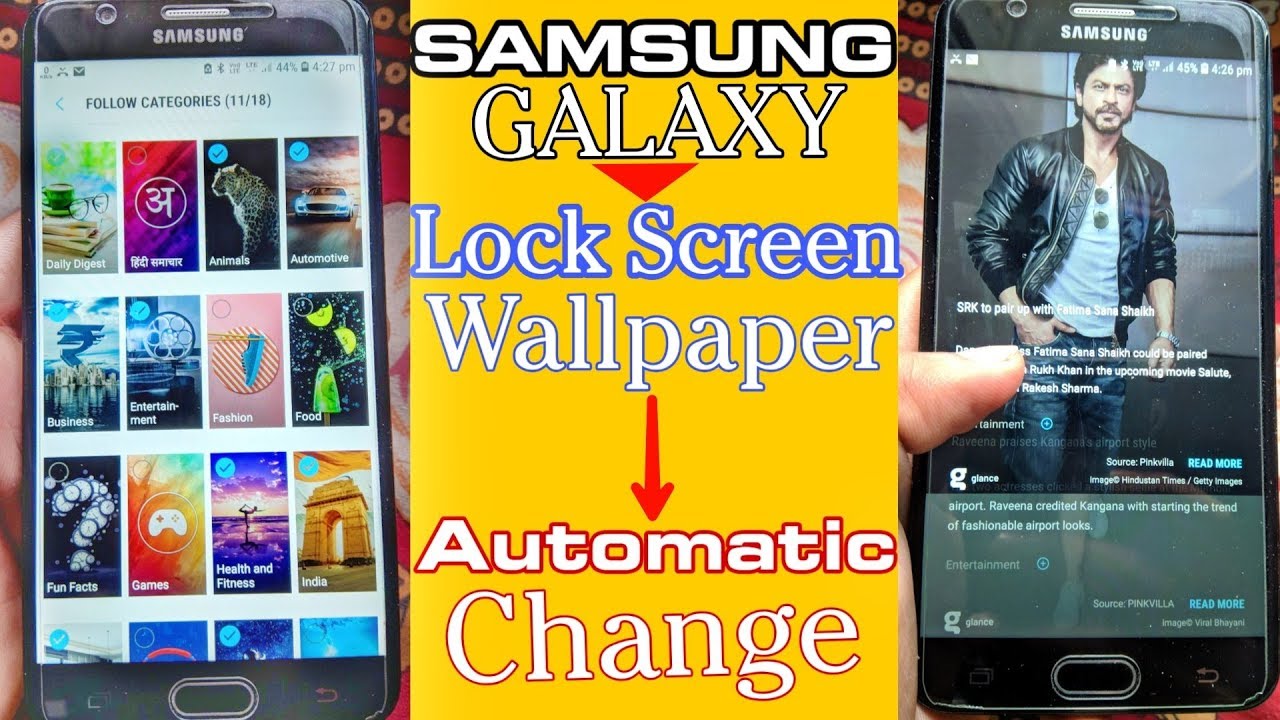 How to change Lock Screen Wallpaper in Samsung galaxy any Phone - YouTube