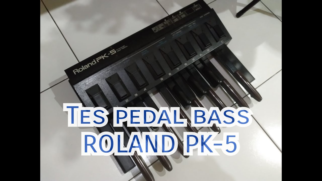 Tes pedal bass ROLAND PK-5 - YouTube