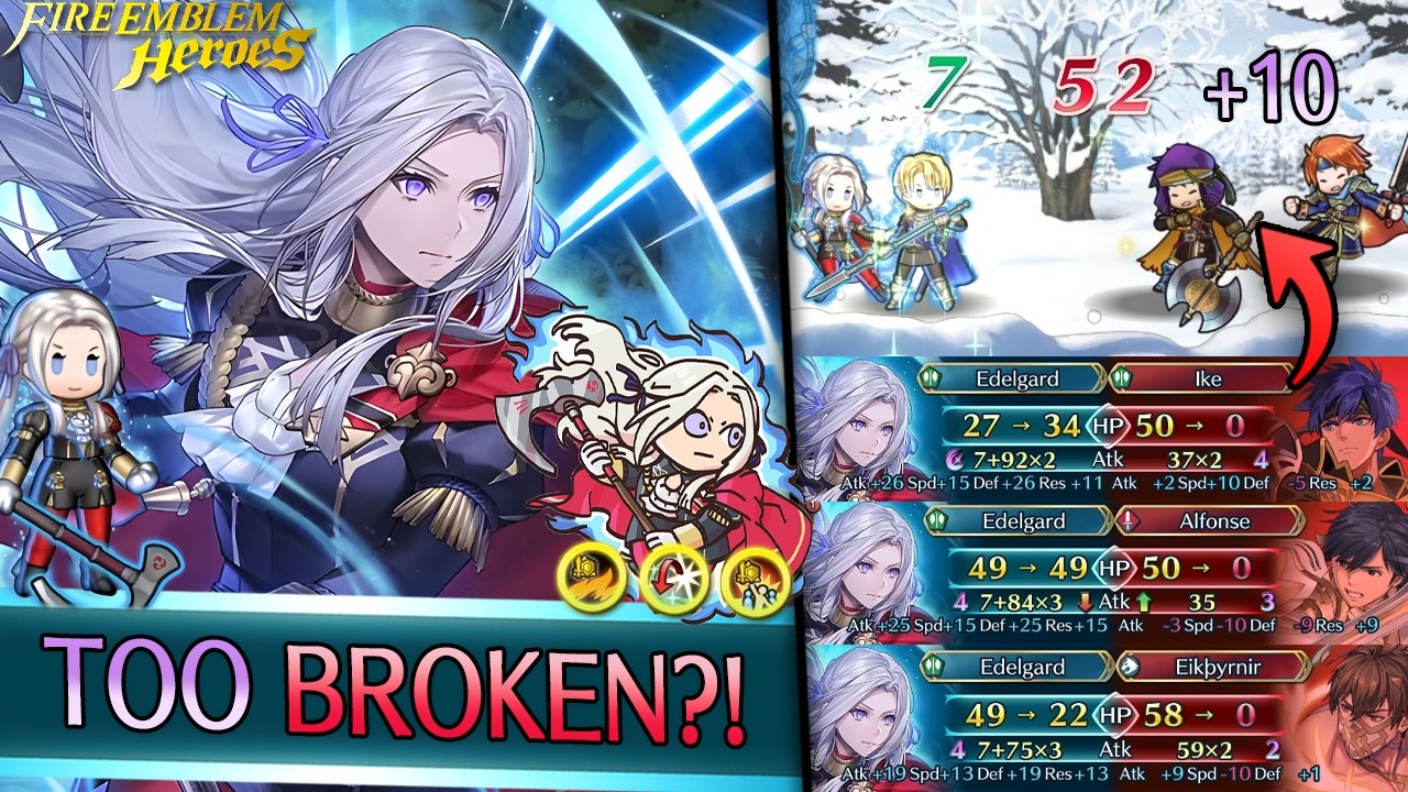 Is Emblem EDELGARD Actually TOO BROKEN?! | Fire Emblem Heroes EMBLEM EDELGARD Showcase