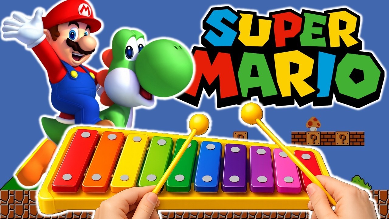 Cómo tocar la canción de SUPER MARIO en Glockenspiel 🎮🎵 Tutorial ...