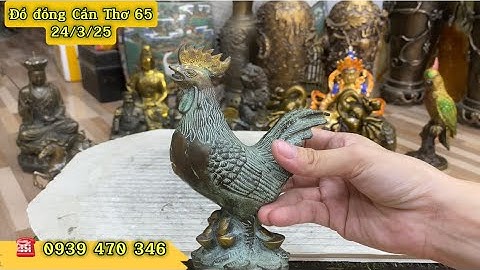 🔴 Đồ đồng Cần Thơ 65 | Gạt tàn thuốc thuỷ quân 1968, gà trống đế tiền #đồđồng #homedecor
