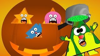 The Shapes | VIVASHAPES | Halloween At The Shapes House | Scary Fun. videos for kids.