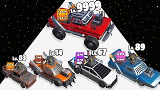 Car Rush 2048 - Level Up Car Max Level Gameplay (New Update) screenshot 5