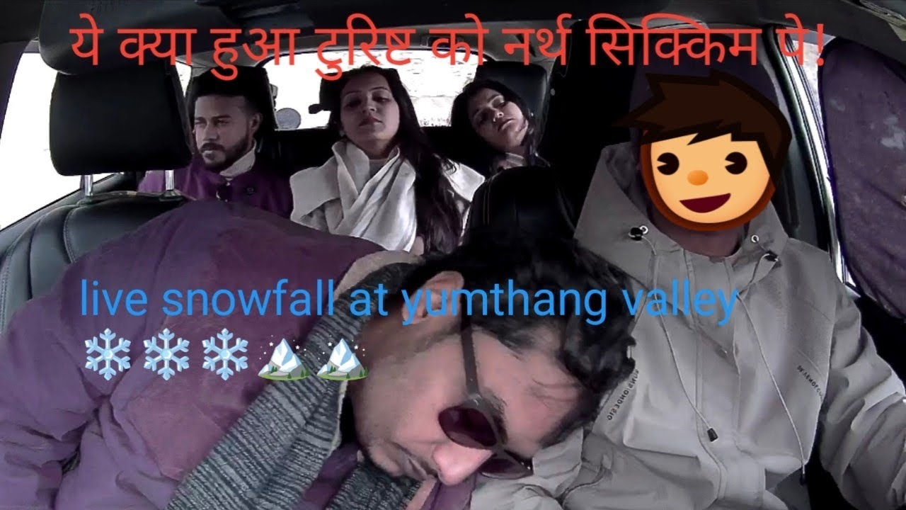 Ye kya hua north Sikkim tour pe!#mountains #himalayantrip #lovenaturally any one visit Sikkim 