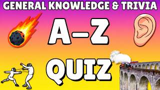 A-Z General Knowledge & Trivia Quiz, 26 Questions, Answers are in alphabetical order. screenshot 5