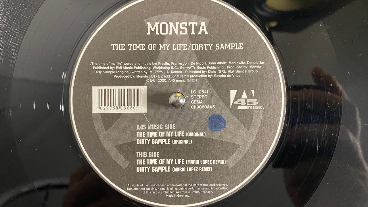 Monsta - Dirty Sample (Mario Lopez Remix) - A45 Music 2000 - YouTube