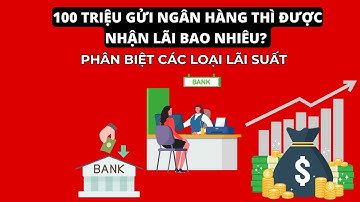 100 TRIỆU GỬI NGÂN HÀNG THÌ ĐƯỢC NHẬN LÃI BAO NHIÊU? PHÂN BIỆT CÁC LOẠI LÃI SUẤT