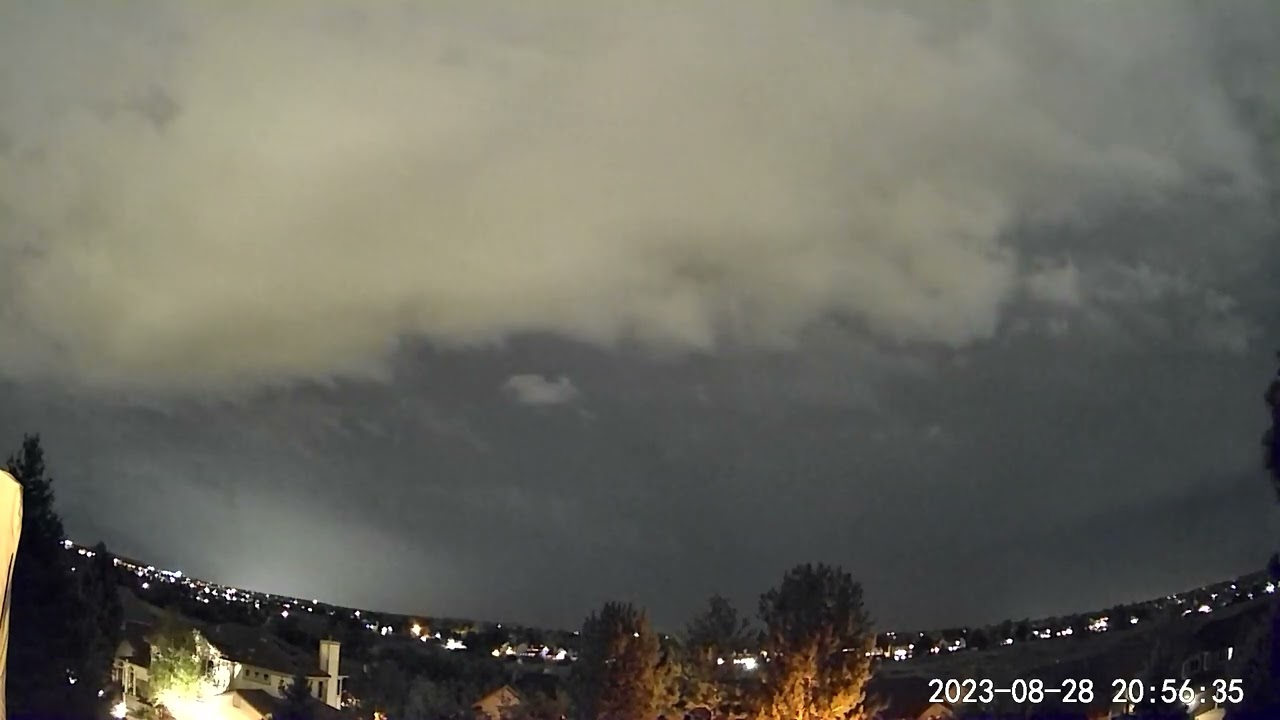 Night Storm Forming - from Stratton Ridge in Highlands Ranch, Colorado