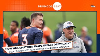 What does splitting snaps with Teddy Bridgewater mean for Drew Lock