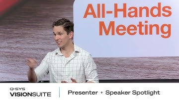 Presenter Spotlight and Speaker Spotlight  (Q-SYS VisionSuite)