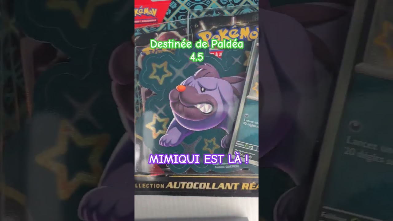 A venir, ouverture Pokemon 4.5 destinée de Paldéa ETB + TRIPACKS 