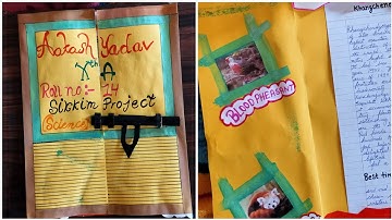 Art Integration Project On Sikkim | Sikkim Project | CBSE | Art Integrated | Science Project  Sikkim