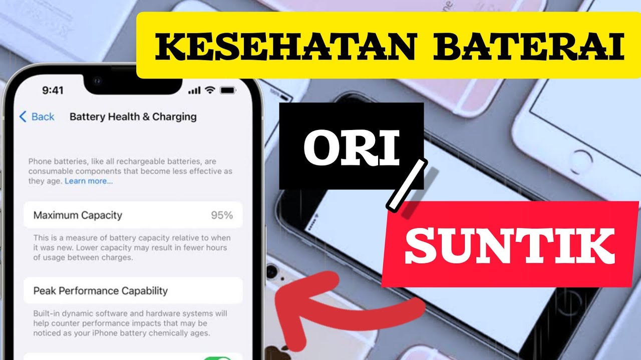 Cara cek BH iPhone Ori / Suntikan di iphone (Kesehatan Baterai) - YouTube