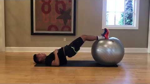 Swiss Ball Double Leg Hamstring Curl