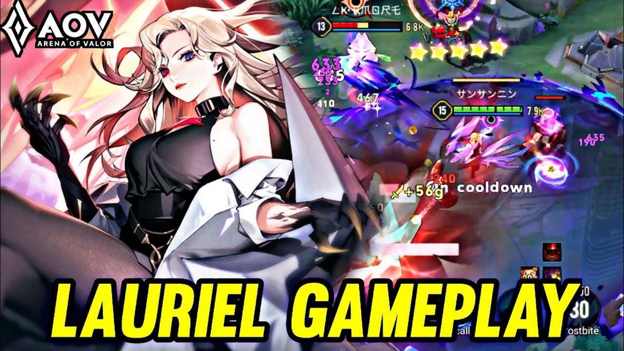 AOV : LAURIEL GAMEPLAY | IN JUNGLE - ARENA OF VALOR LIÊNQUÂNMOBILE ROV