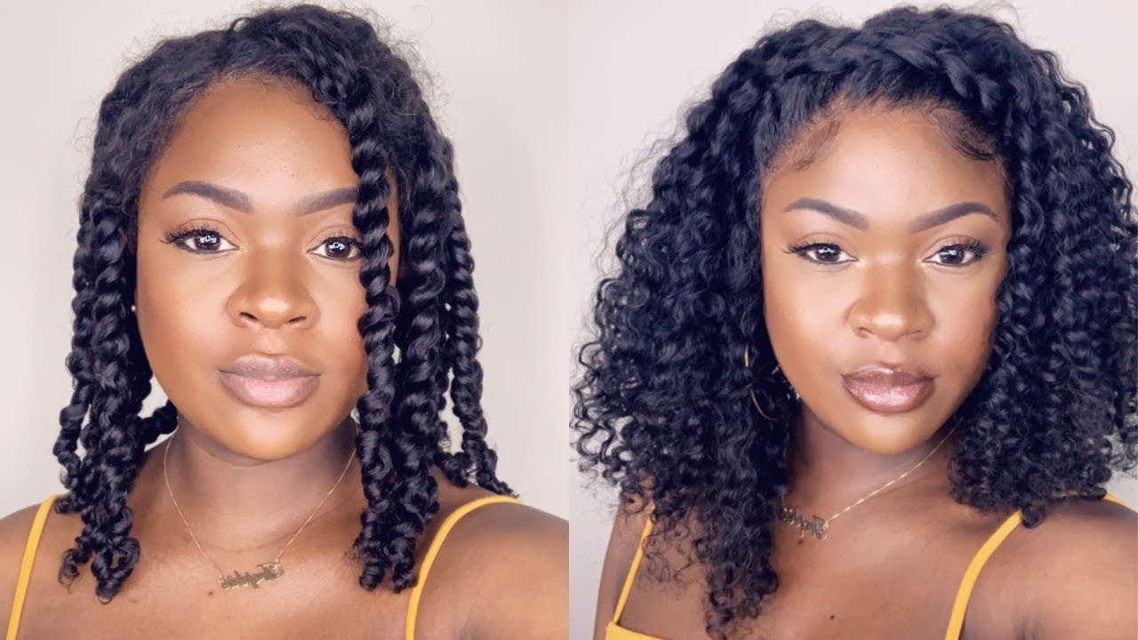 HOW TO: BRAIDED CROWN STYLE ON FULL LACE WIG| ft. Hergivenhair - YouTube