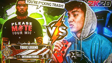 This TOXIC LEGEND POST SCORER Pulled Up On Me On The 1v1 Court... (NBA 2K20)