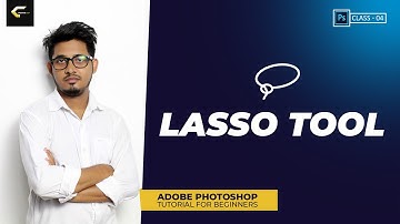 How to make selection with lasso tools in Photoshop for Beginners in Hindi / Urdu - Class  4