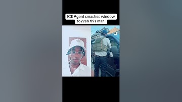 ICE Agent smashes window to grab this man #police #america #unitedstates