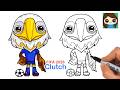 How to Draw Clutch the Eagle | FIFA Soccer World Cup Mascot | Relaxing Follow Along Hobby
