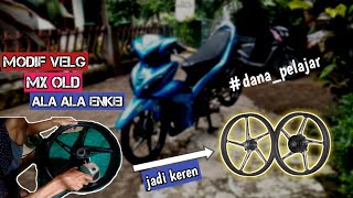 VELG ORI JUPITER JANGAN DIJUAL | Custom velg ala ala enkei malaysia style menggunakan grinda tangan