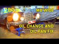 #36 Oil change and oil pan fix Mercedes W108 280 SE 1970