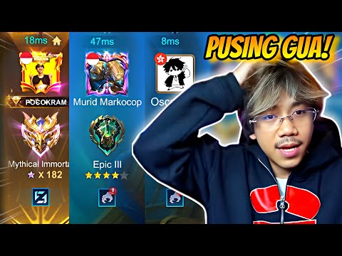 MARKOCOP SAMPAI PUSING! KITA PURA-PURA BERANTEM REBUTAN JUNGLE 🤣 | MLBB