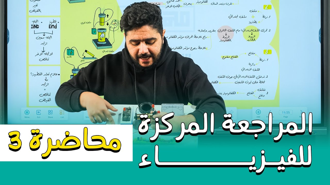 المراجعة المركزة للفيزياء || المحاضرة الثالثة || كلاميات الفصل الثاني