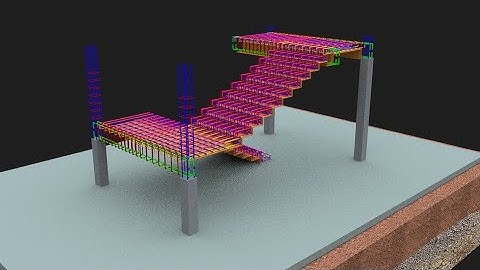 How to construct a slabless staircase (chain/folded staircase).