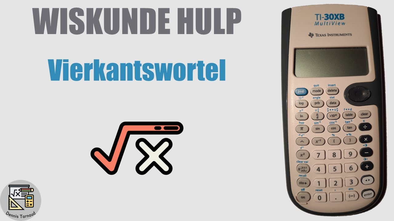 TI-30X - Vierkantswortel van een getal berekenen - YouTube