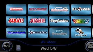 My current Wii menu showcase (2024)