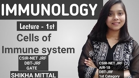 Cells of Immune System - IMMUNOLOGY CSIR-NET JRF LIFESCIENCE