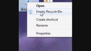 Emptying the Recycle Bin