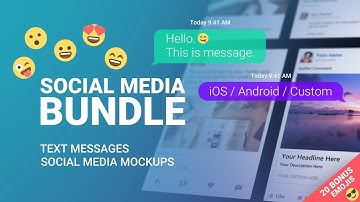 [Motion Array] Text Messages And Mockups After Effects Template