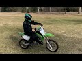 Kx65 dirt bike first ride