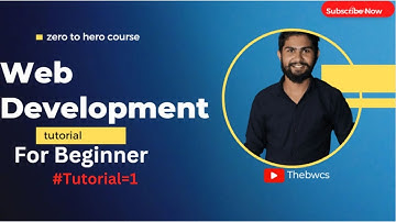Mastering Web Development: A Comprehensive Tutorial for Beginners || zero to hero course ||#thebwcs