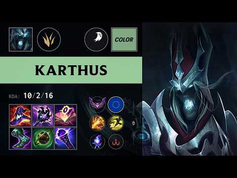 (TP Color) Karthus Jungle vs Qiyana - EUW Master Patch 26.13