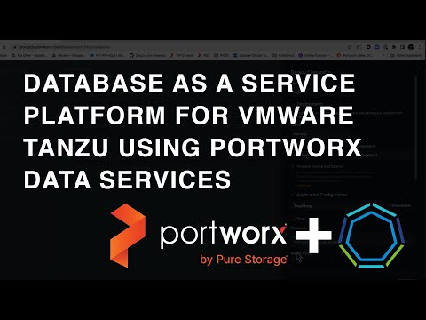Database as a service platform for VMware Tanzu using Portworx Data Services