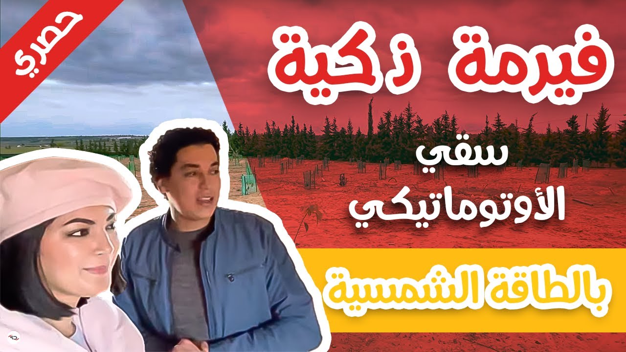 فيرمة ذكية - سقي الأوتوماتيكي وضخ الميام الجوفية وكاميرات المراقبة  - بالطاقة الشمسية