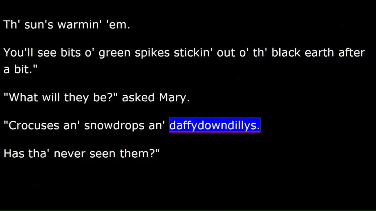 The Secret Garden Chapter 07 THE KEY TO THE GARDEN YouTube